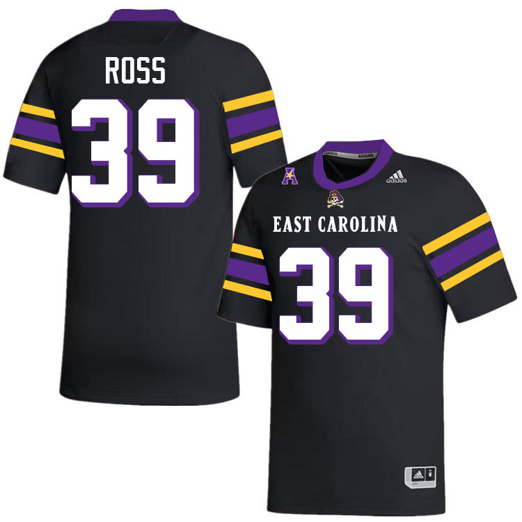 #39 Angelo Ross East Carolina Pirates College Football Jersey Stitched-Black
